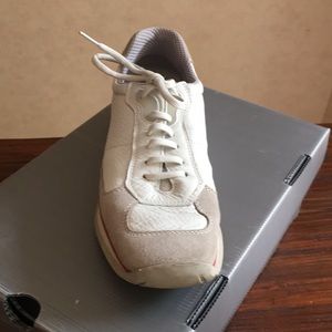 PRADA Sport Blanco Suede&Leather Sneaker  37.5